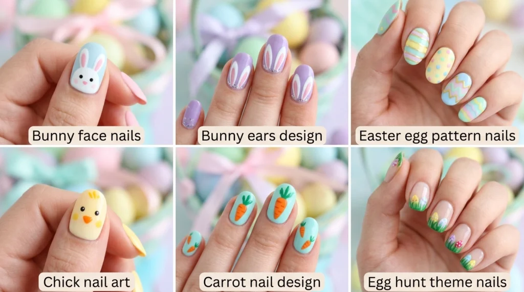 Cute Easter Theme Nails