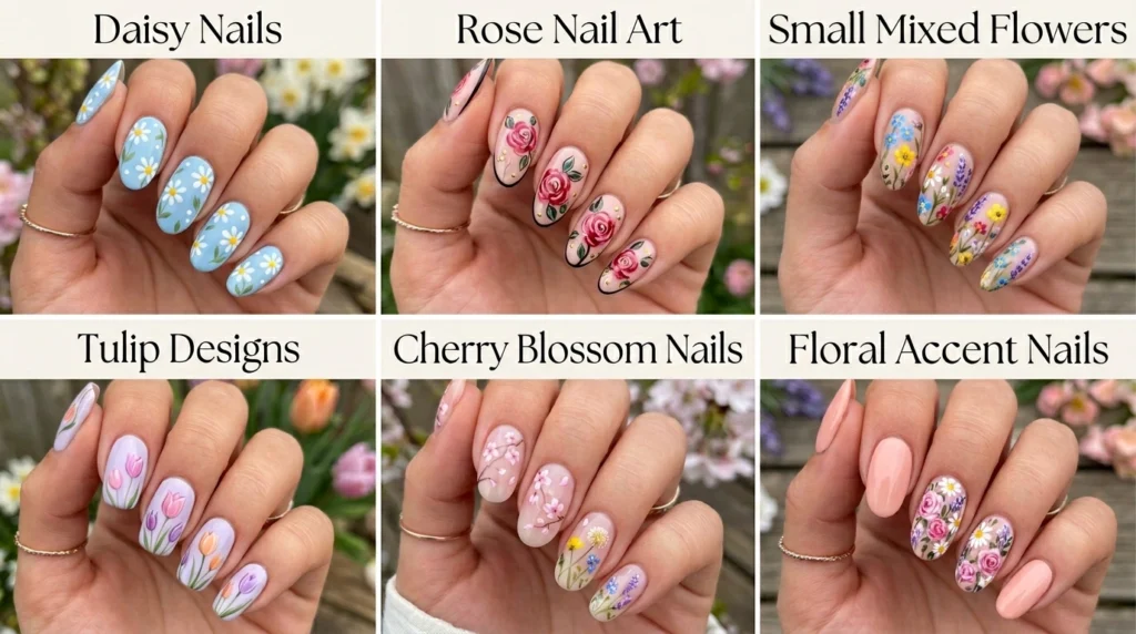 Floral Spring Nail Designs