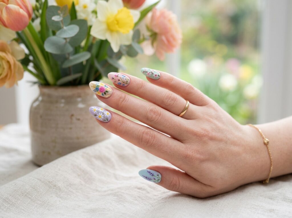 Floral Spring Nail Designs