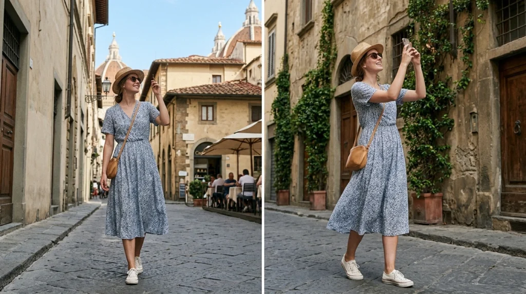Flowy Dress for Sightseeing