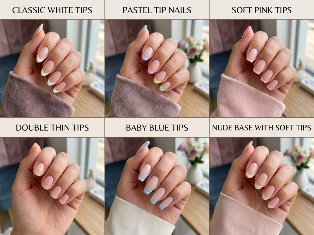 Light French Tip Nails