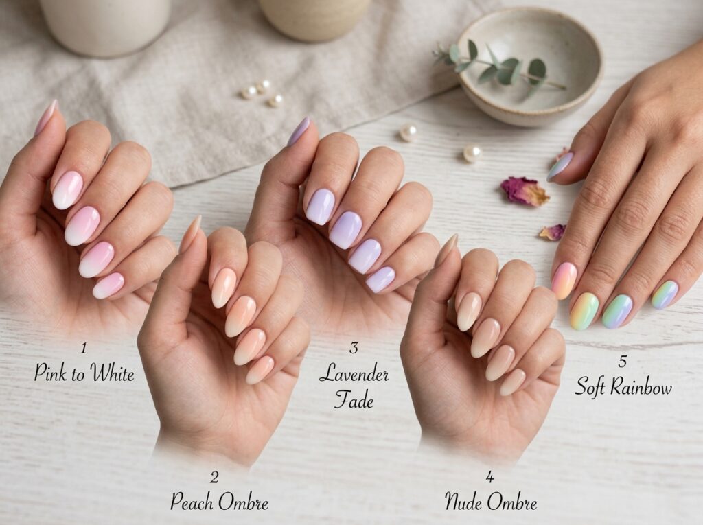 Soft Ombre Nail Designs