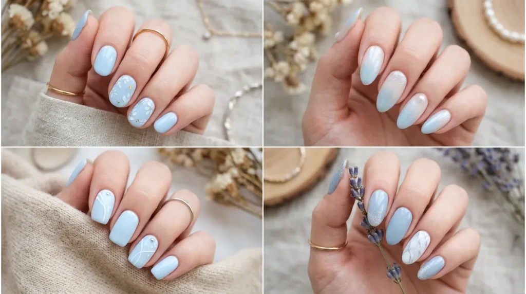 Soft and light blue-Fille vibe