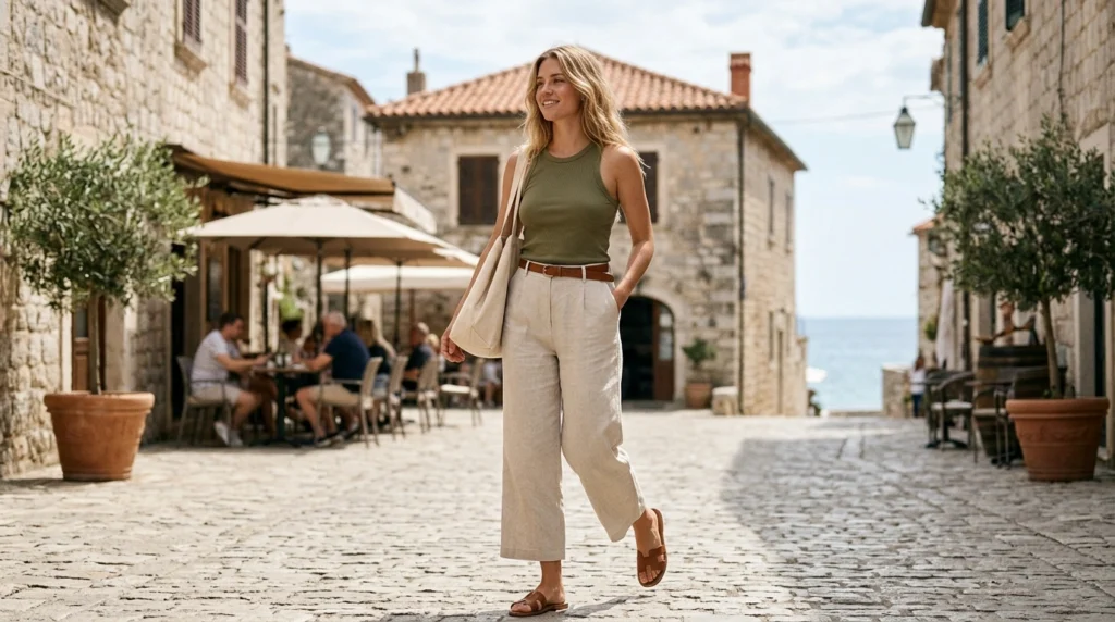  Tank Top with Light Pants