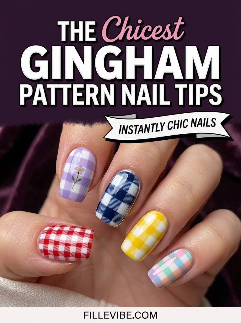 15 Gingham Pattern Nail Tips That Instantly Make Your Nails Look Chic and Put-Together