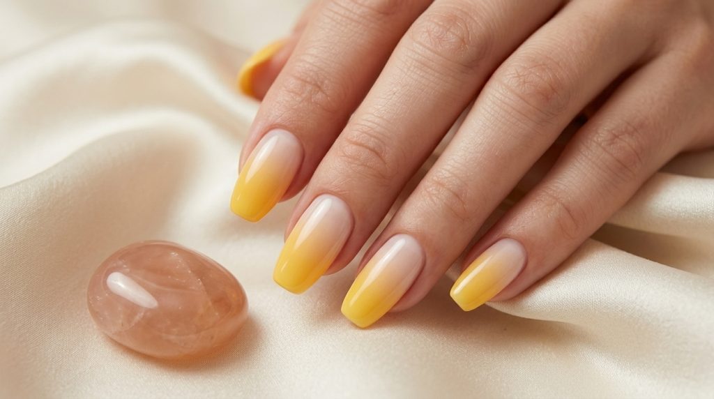 Yellow Ombre Nails