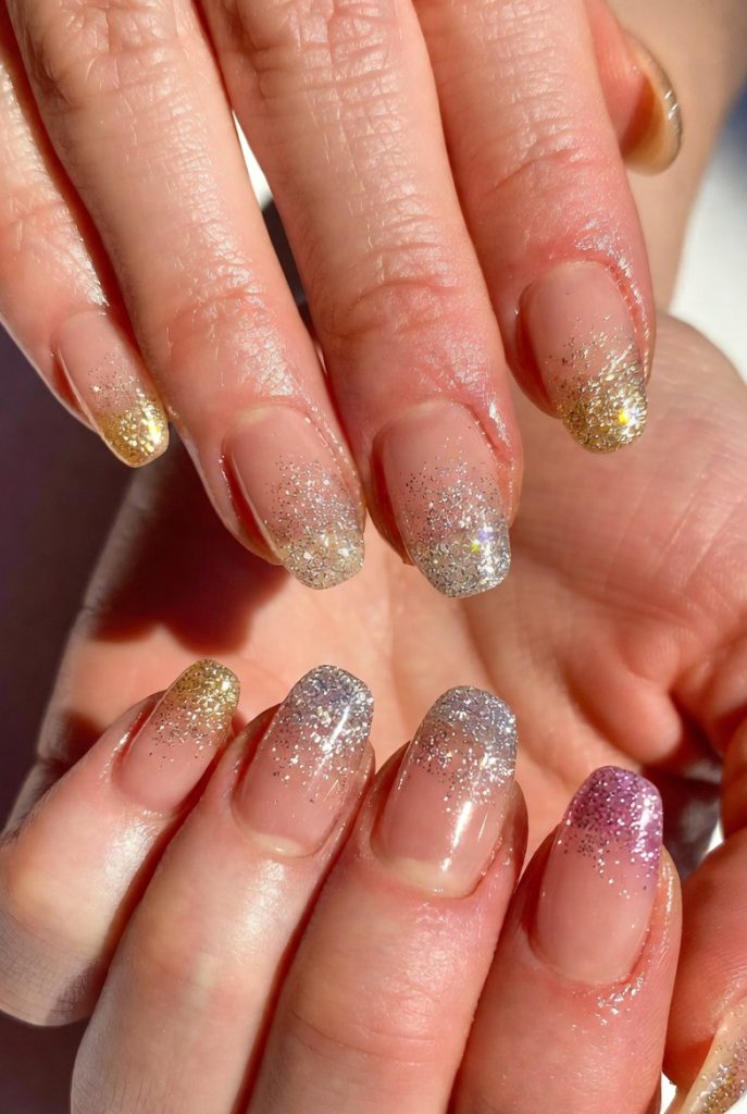 Glitter French Tips