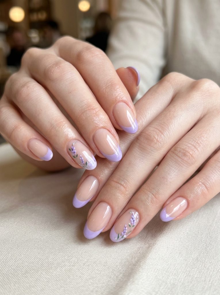 Lavender French Tips-Fille Vibe