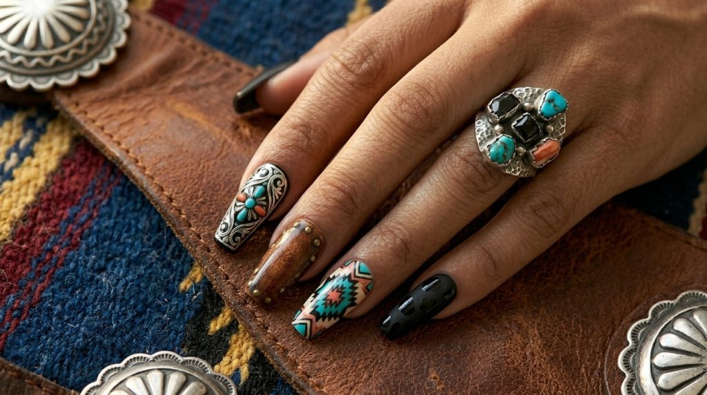 Burnt Caramel Gloss Nails