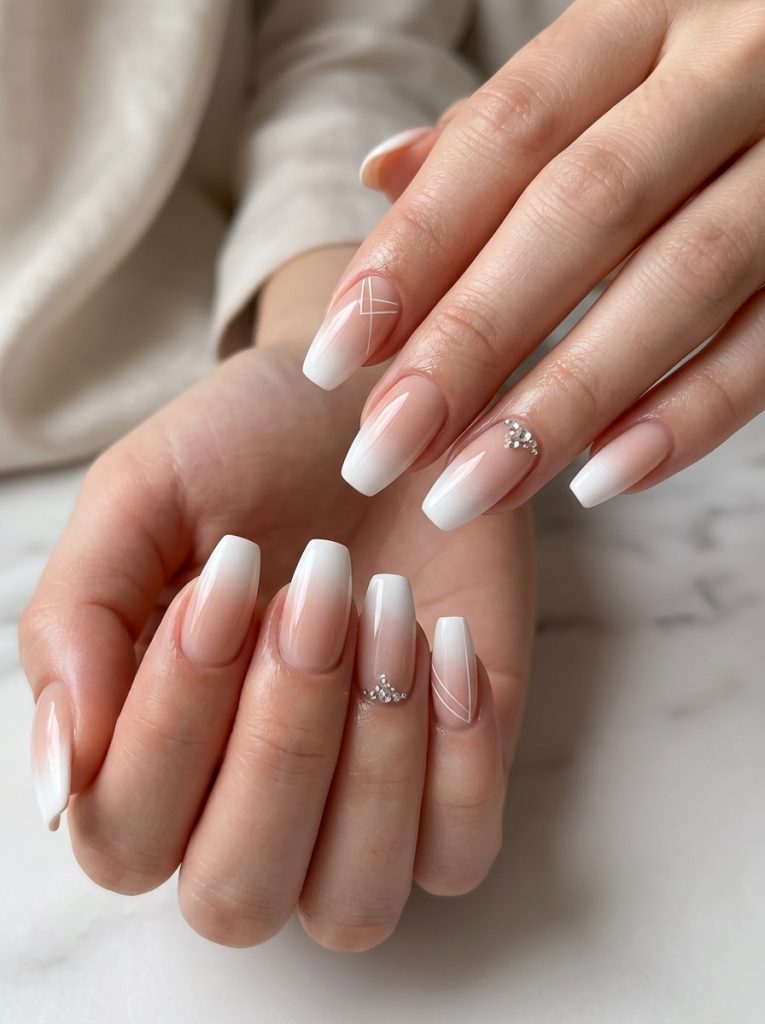 Ombre to white fade-Fille vibe