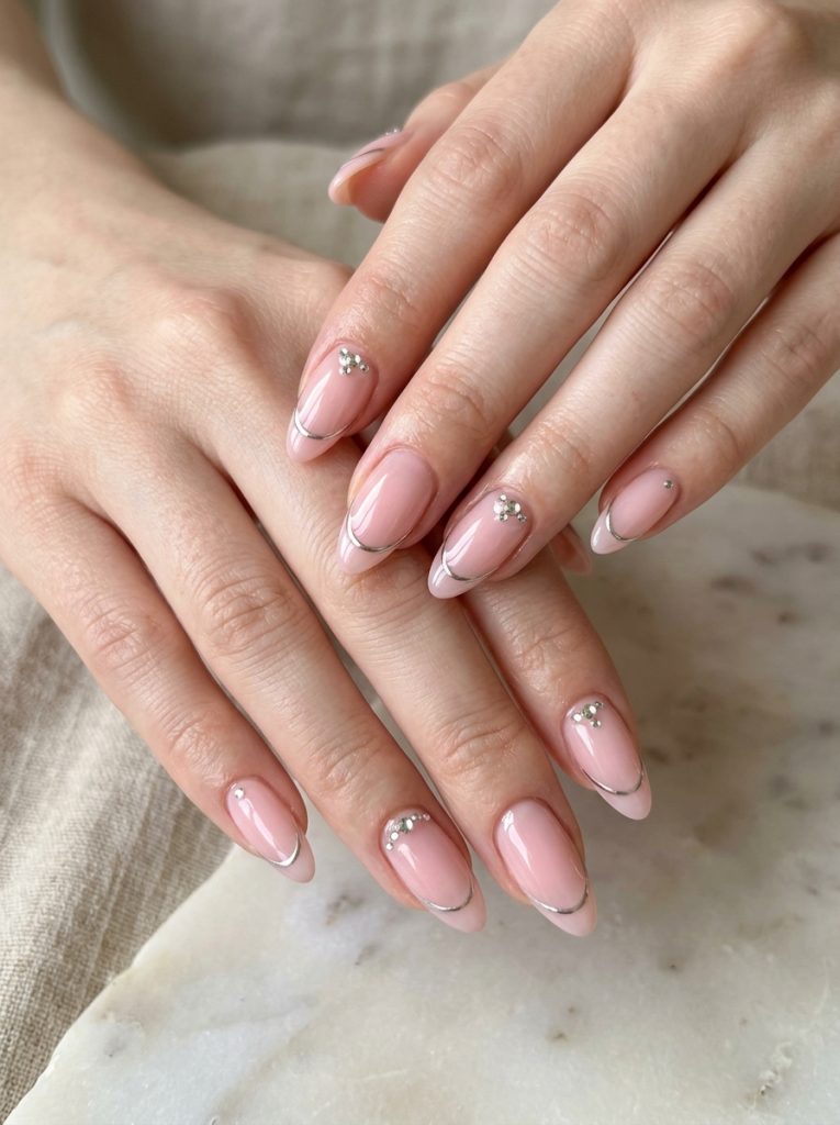 Sheer Pink Nails-Fille vibe