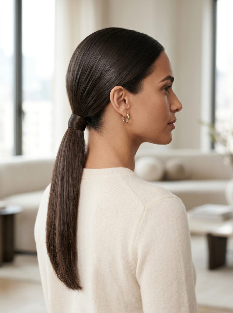  The Sleek Low Pony That Looks Expensive-Fille Vibe