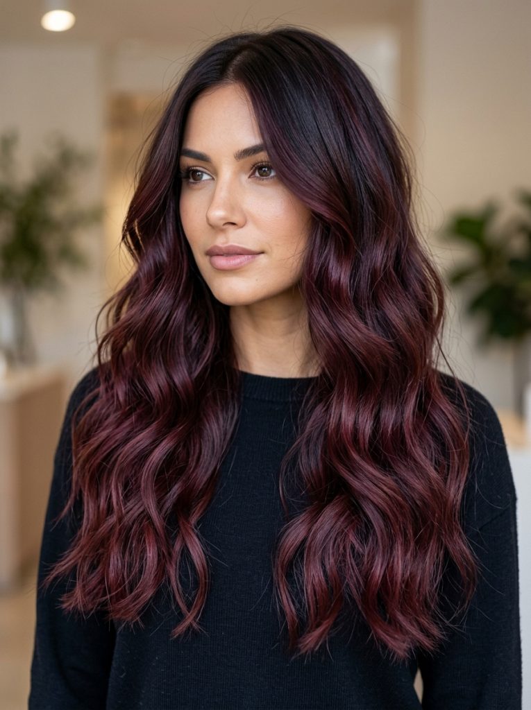 Velvet Burgundy Balayage-Fille Vibe