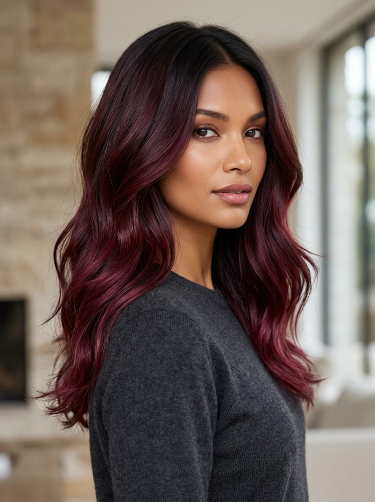 Velvet Burgundy Ombre-Fille Vibe