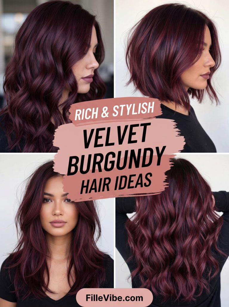 Velvet Burgundy Hair Color Ideas That Instantly Make You Look Rich and Stylish