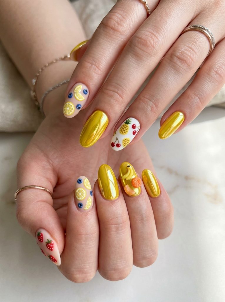 ellow Chrome with Fruit Contrast-Fille Vibe