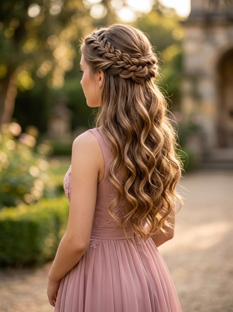Braided_half_up_romantic_style_Fille vibe