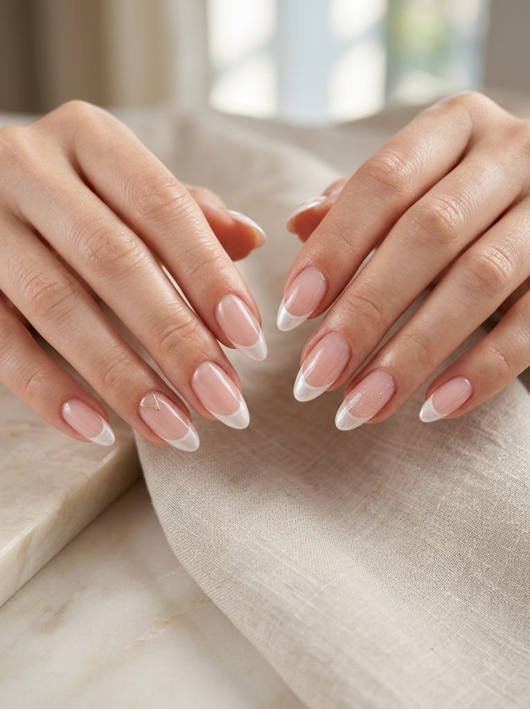 Classic French Tips-Fille vibe