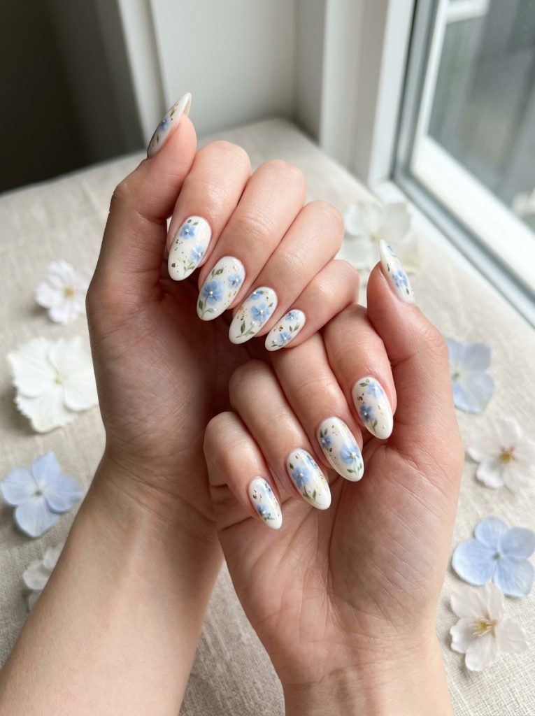 Floral Touch Nails That Feel Soft and Feminine-Fille vibe