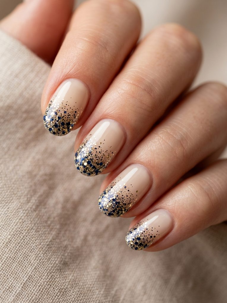 Glitter Tips-Fille vibe