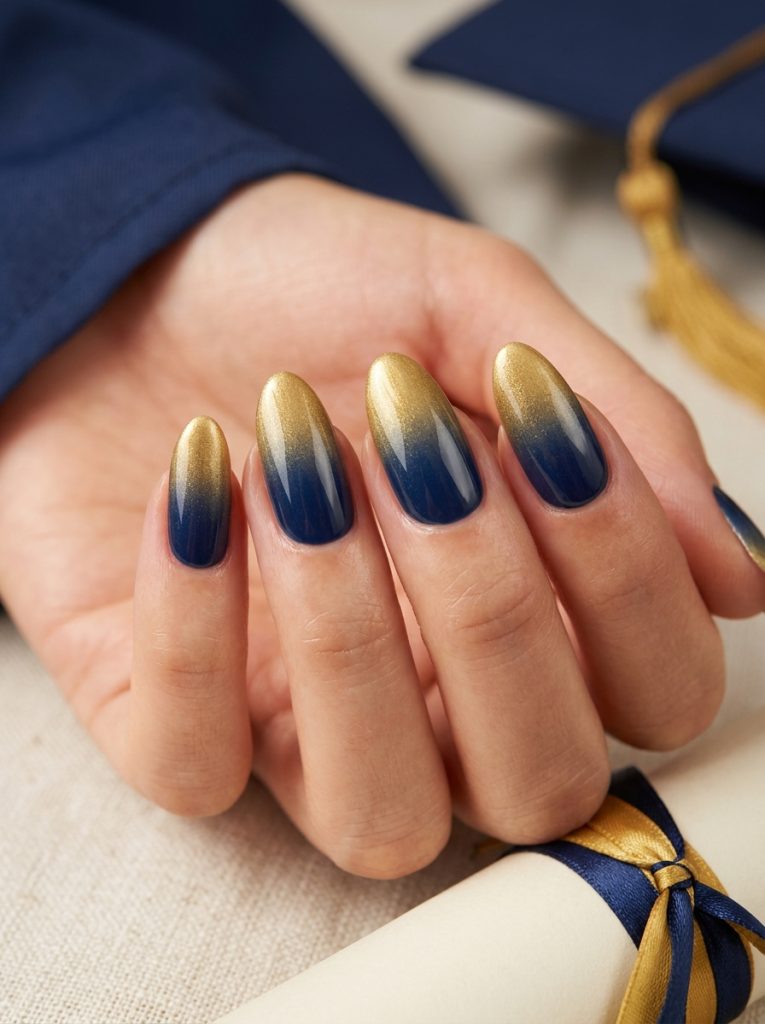 Graduation nails - fille vibe