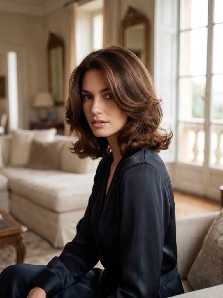 Italian Inspired Volume Bob-Fille vibe