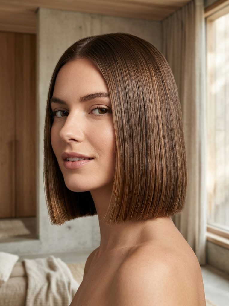 Jaw-length_blunt_cut_hairstyle_Fille vibe