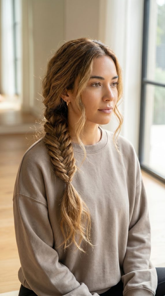 Loose Fishtail Braid-Fille vibe