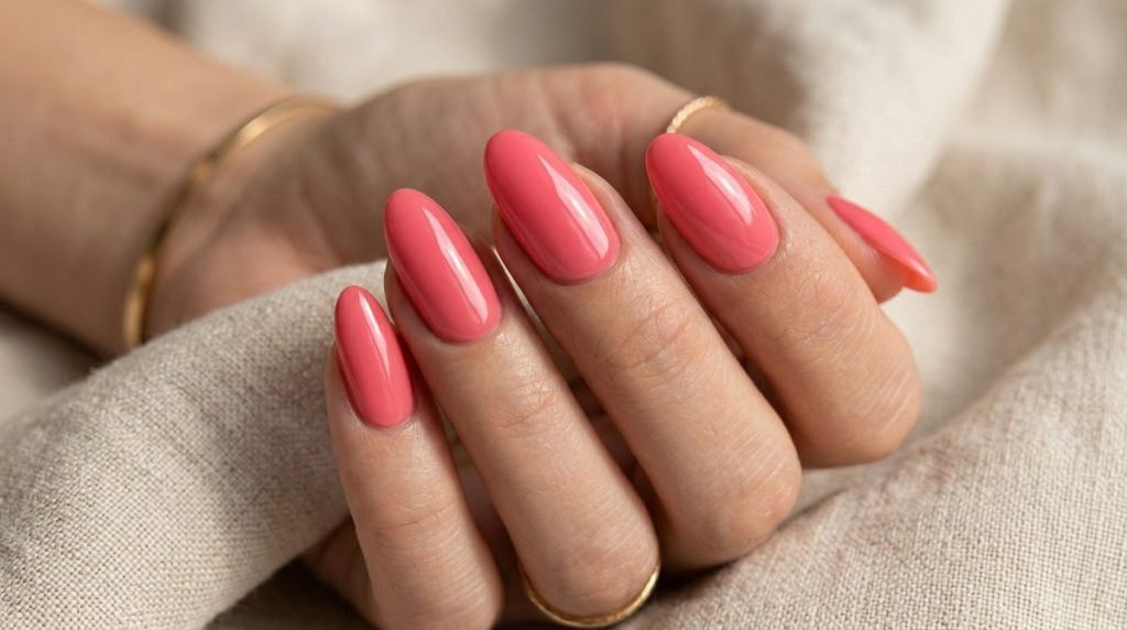 Guava Pink Gloss Nails
