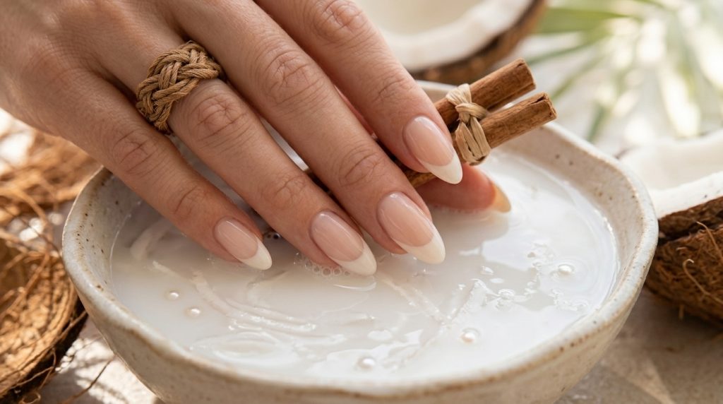 Coconut Milk French Tips