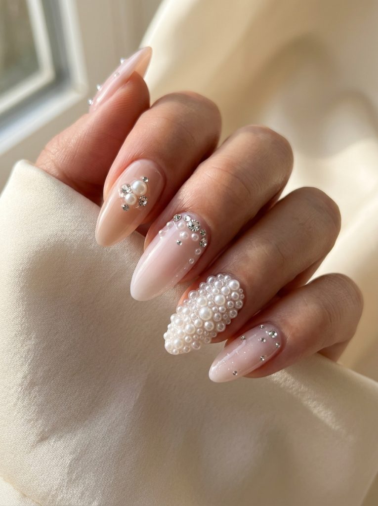 Pearl and crsytal Accents-Fille vibe