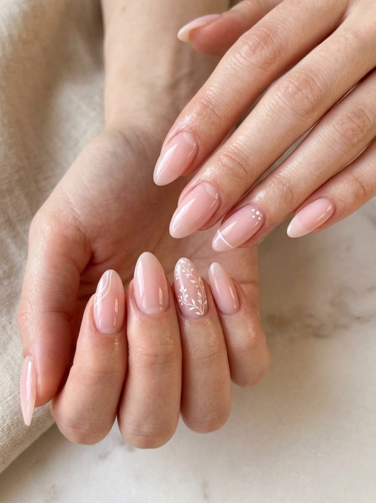 Sheer Pink Clean Nails-Fille vibe