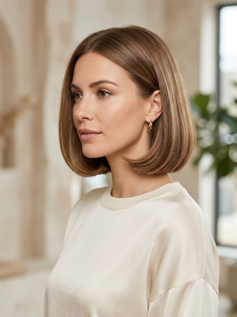 Smooth_rounded_bob_hairstyle_Fille vibe