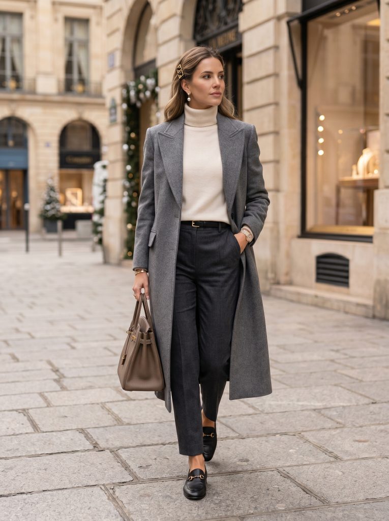 Turtleneck Combination-Fille vibe