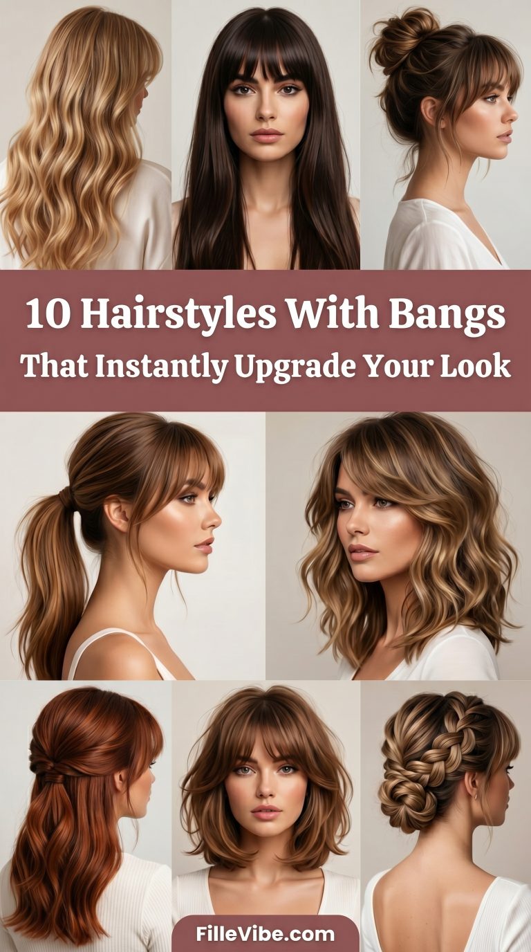 10 Hairstyles With Bangs That Instantly Make Your Hair Look More Stylish