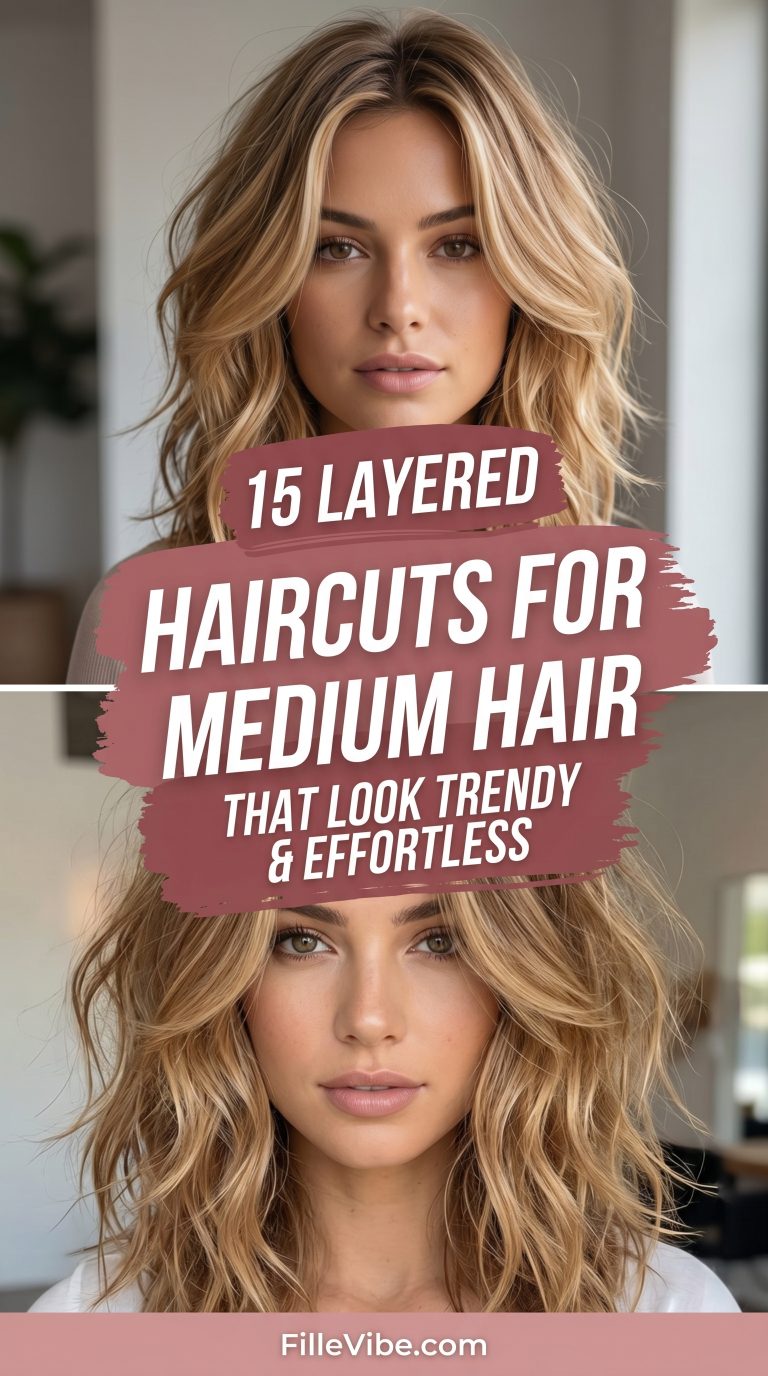 15 Layered Haircuts for Medium Hair That Instantly Make You Look More Stylish