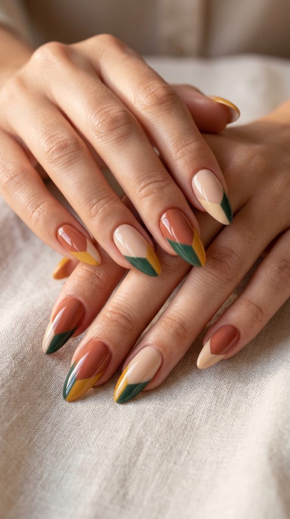 Color Block French Tips-Fille vibe