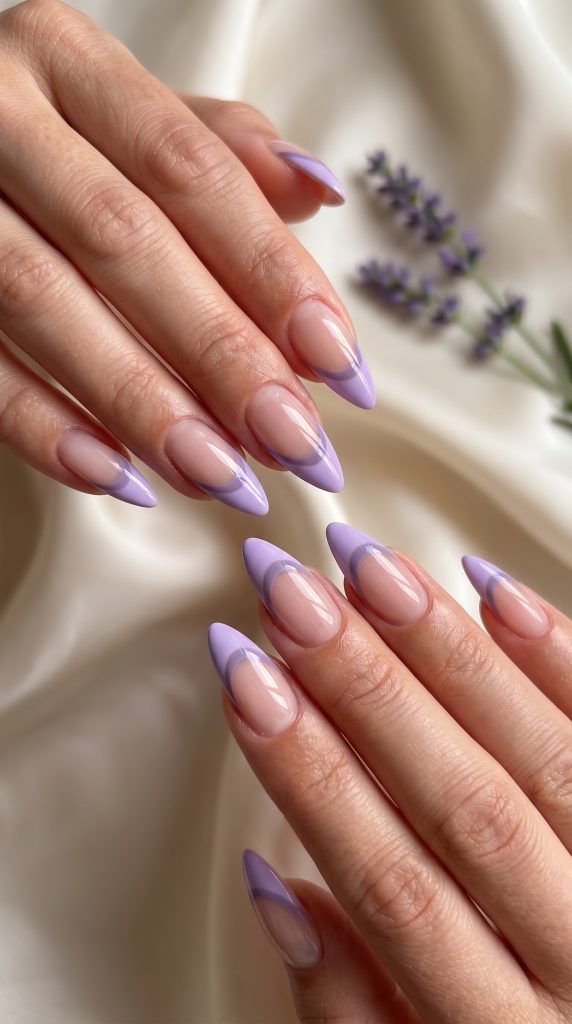 Lavender Double French Tips-Fille vibe