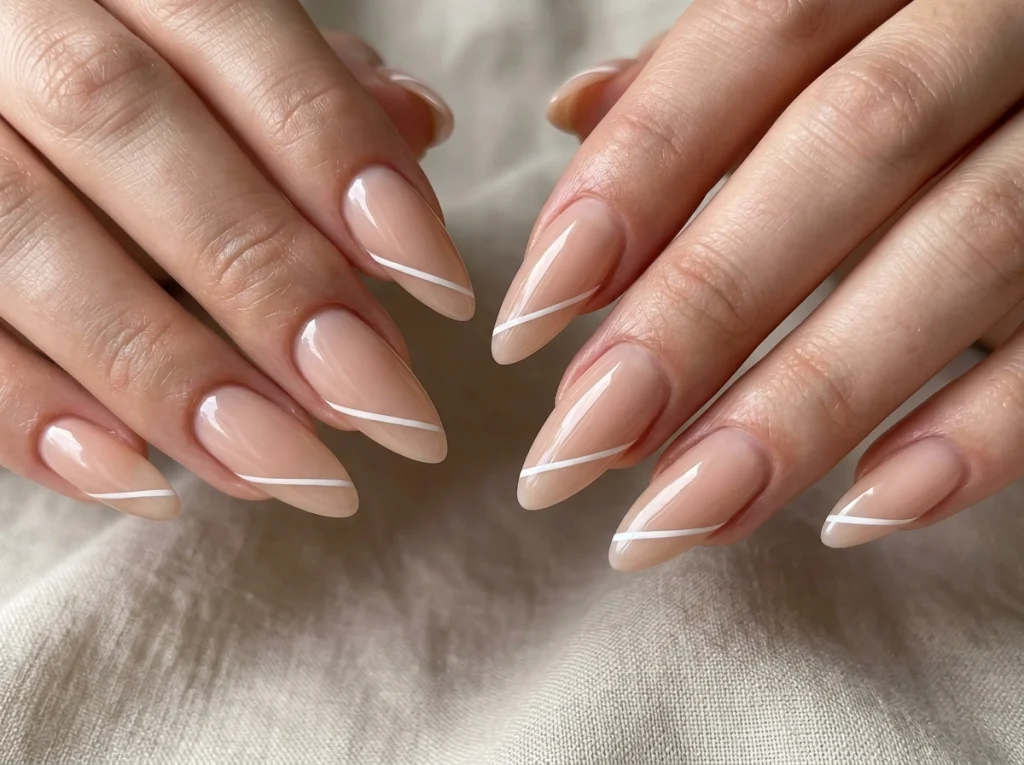 Angled French Tips-Fille vibe