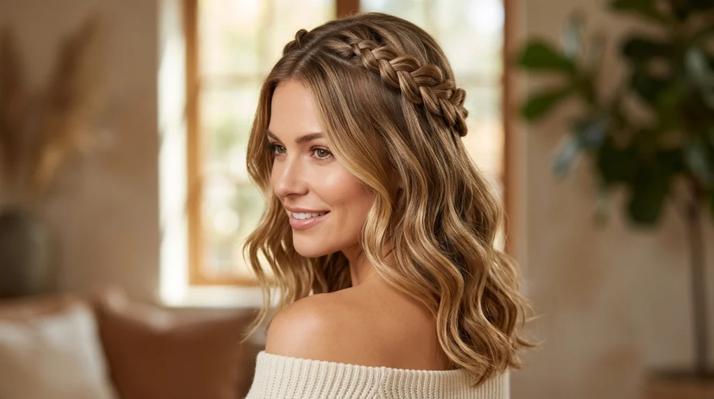 Braided_crown_hairstyle_on_hair_Fille vibe