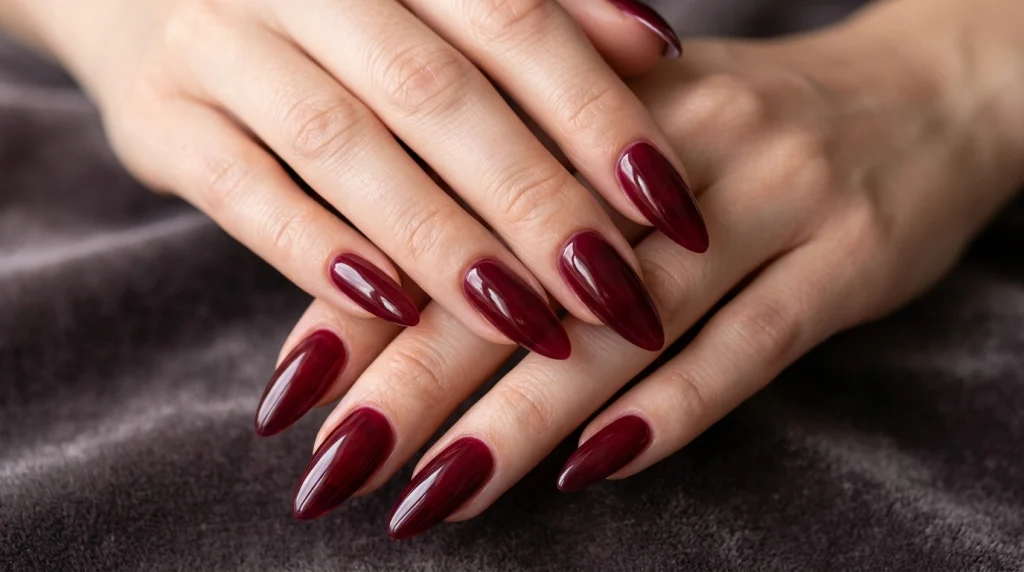 Burgundy_jelly_nails_design_Fille vibe