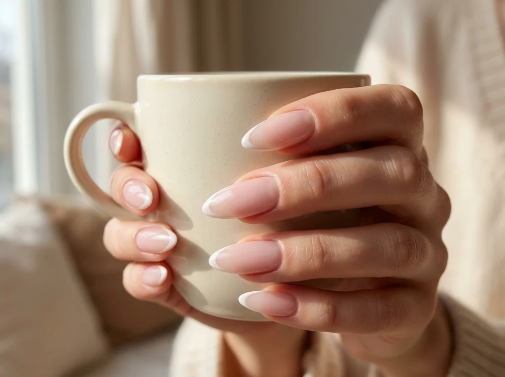 Classic French Nails -Fille vibe