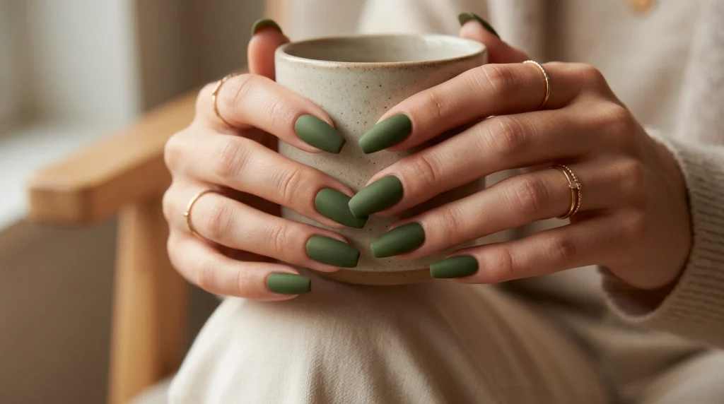 Classic Matte Olive-Fille vibe