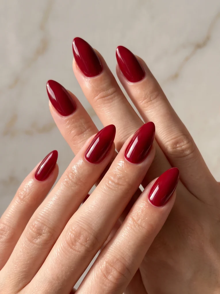 Classic Red Manicure-Fille vibe