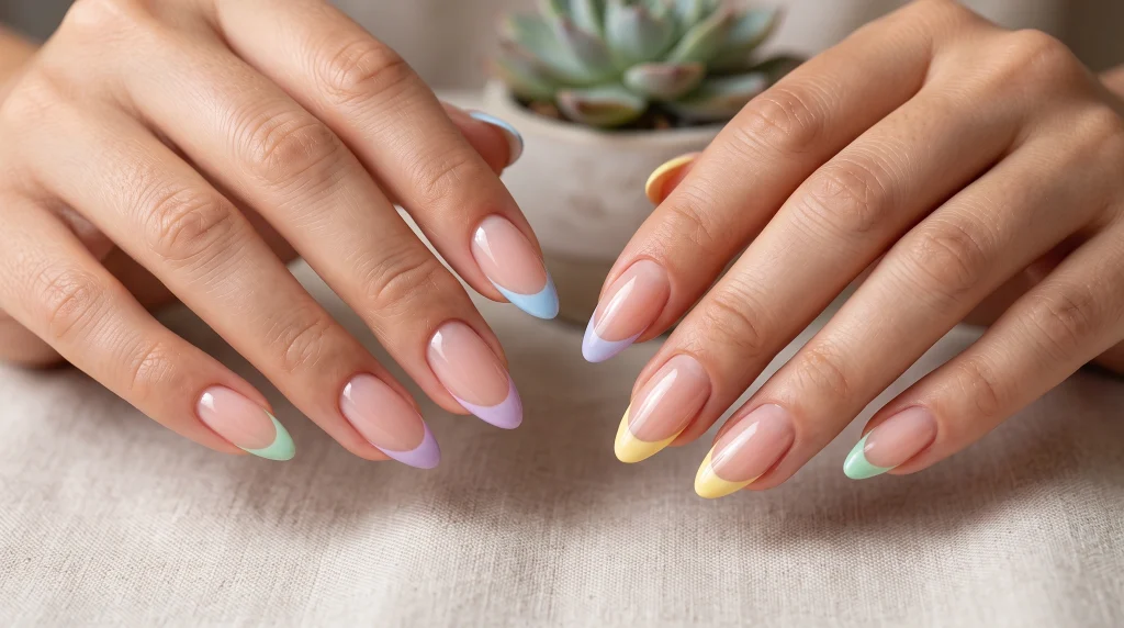 Classic French tips-Fille vibe