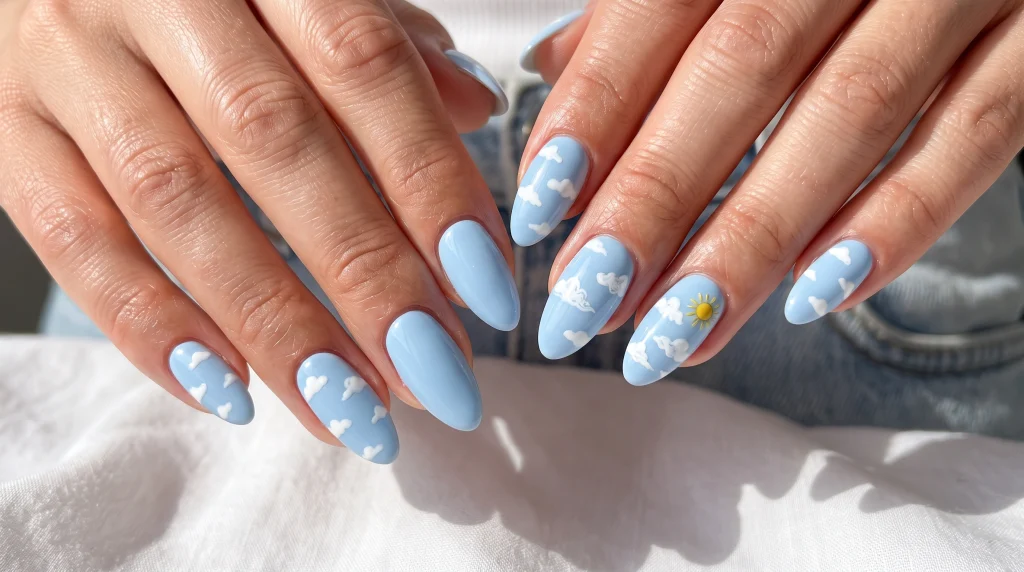 Cloud_nails_with_sky_blue-Fille vibe