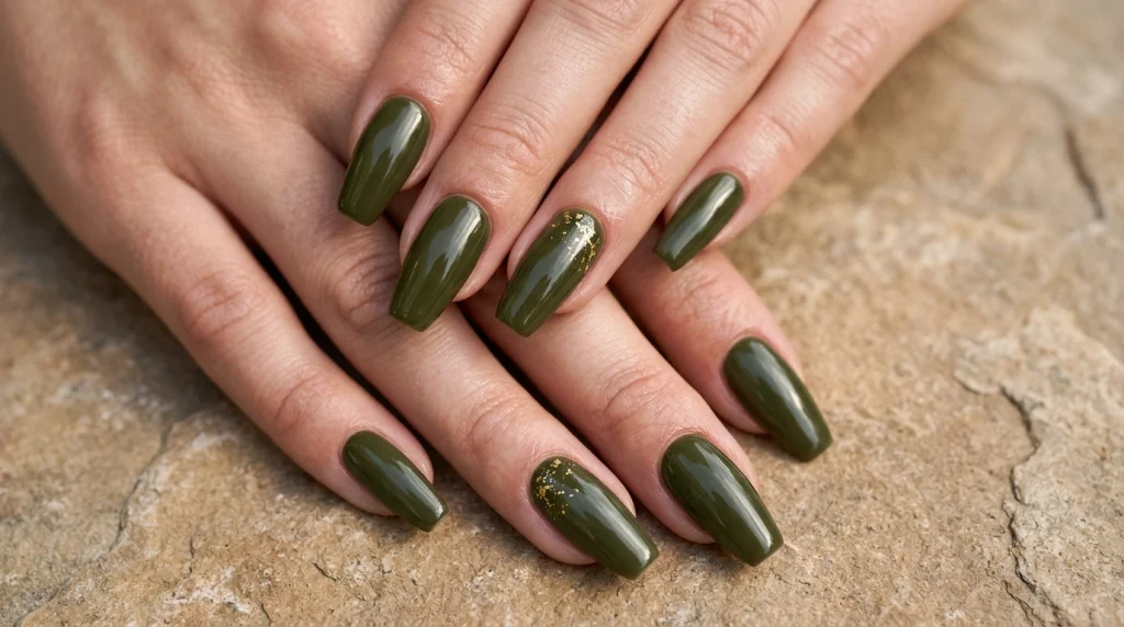 Deep Olive Almond Shape-Fille vibe