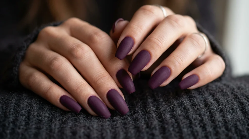 Deep Plum Velvet Matte-Fille vibe
