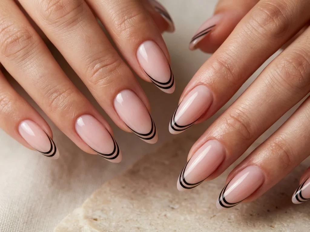 Double Thin Line Tips-Fille vibe