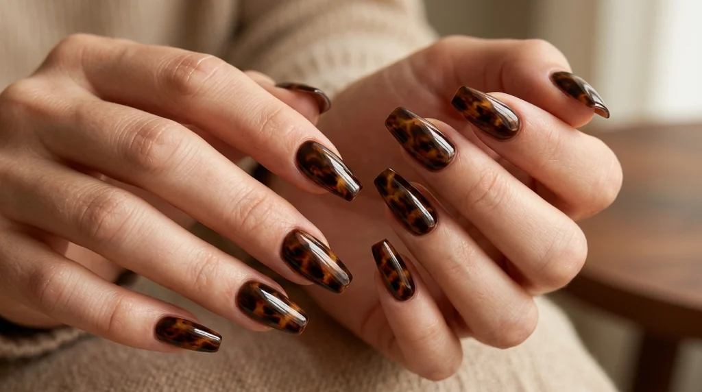 Espresso_tortoiseshell_nail_Fille vibe